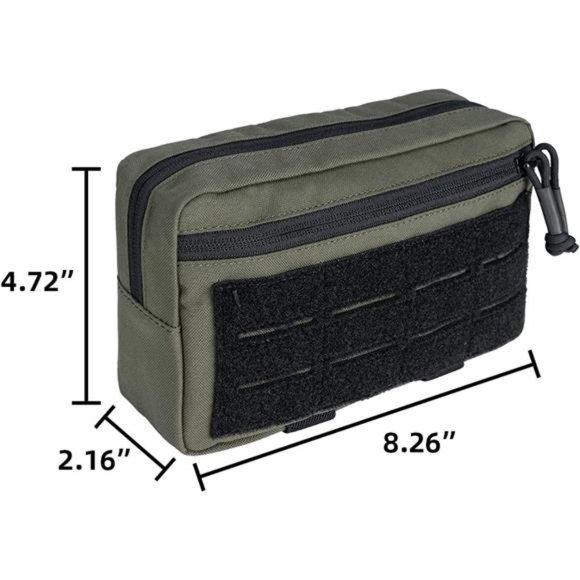 MOLLE Pouch Admin Dump Tactical Pouches Sub Abdominal Drop Carrying Kit EDC Bag - Picture 4 of 6